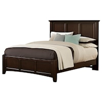 California King Mansion Bed with Low Profile Footboard