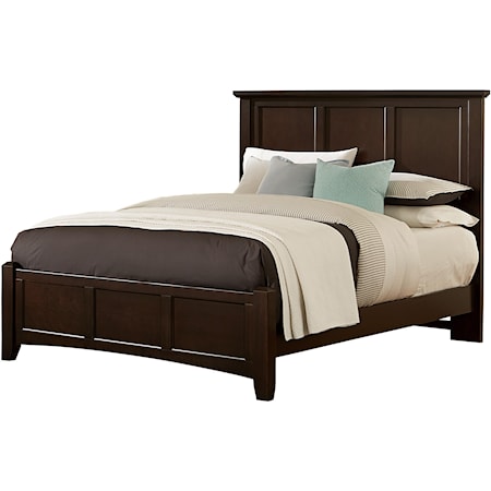 Full Mansion Bed with Low Profile Footboard