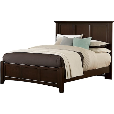 California King Mansion Bed with Low Profile Footboard