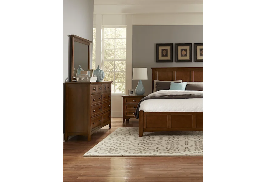 Bonanza California King Bedroom Group by Vaughan Bassett at EFO Furniture Outlet