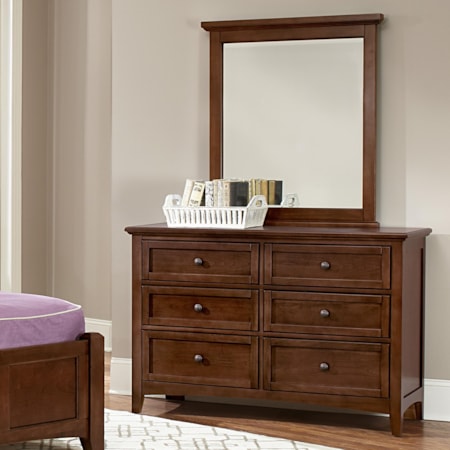 Double Dresser & Small Landscape Mirror