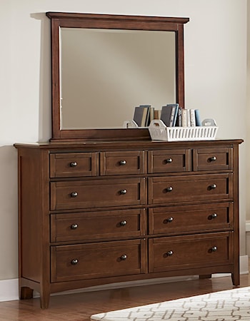 Triple Dresser & Landscape Mirror