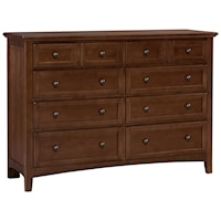 Casual Triple Dresser - 8 Drawers