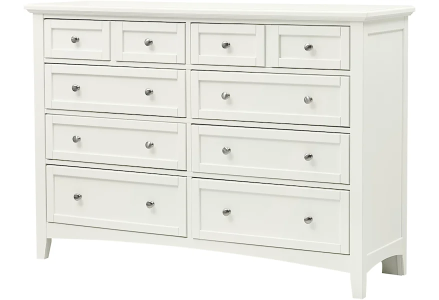 Bonanza Triple Dresser - 8 Drawers by Vaughan Bassett at EFO Furniture Outlet