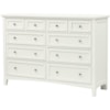 Vaughan Bassett Vaughan Bassett Triple Dresser - 8 Drawers