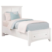 Twin Mansion Storage Bed with 1 Drawer