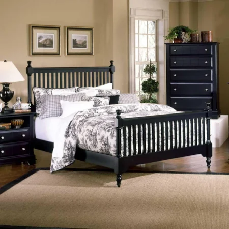 California King Slat Poster Bed