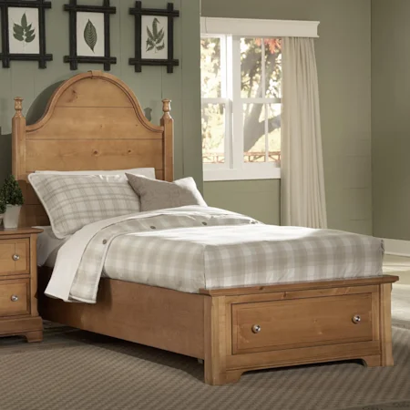 Queen Panel Storage Bed