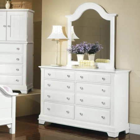 Double Dresser and Mirror
