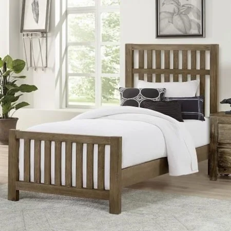 Vintage Twin Panel Bed