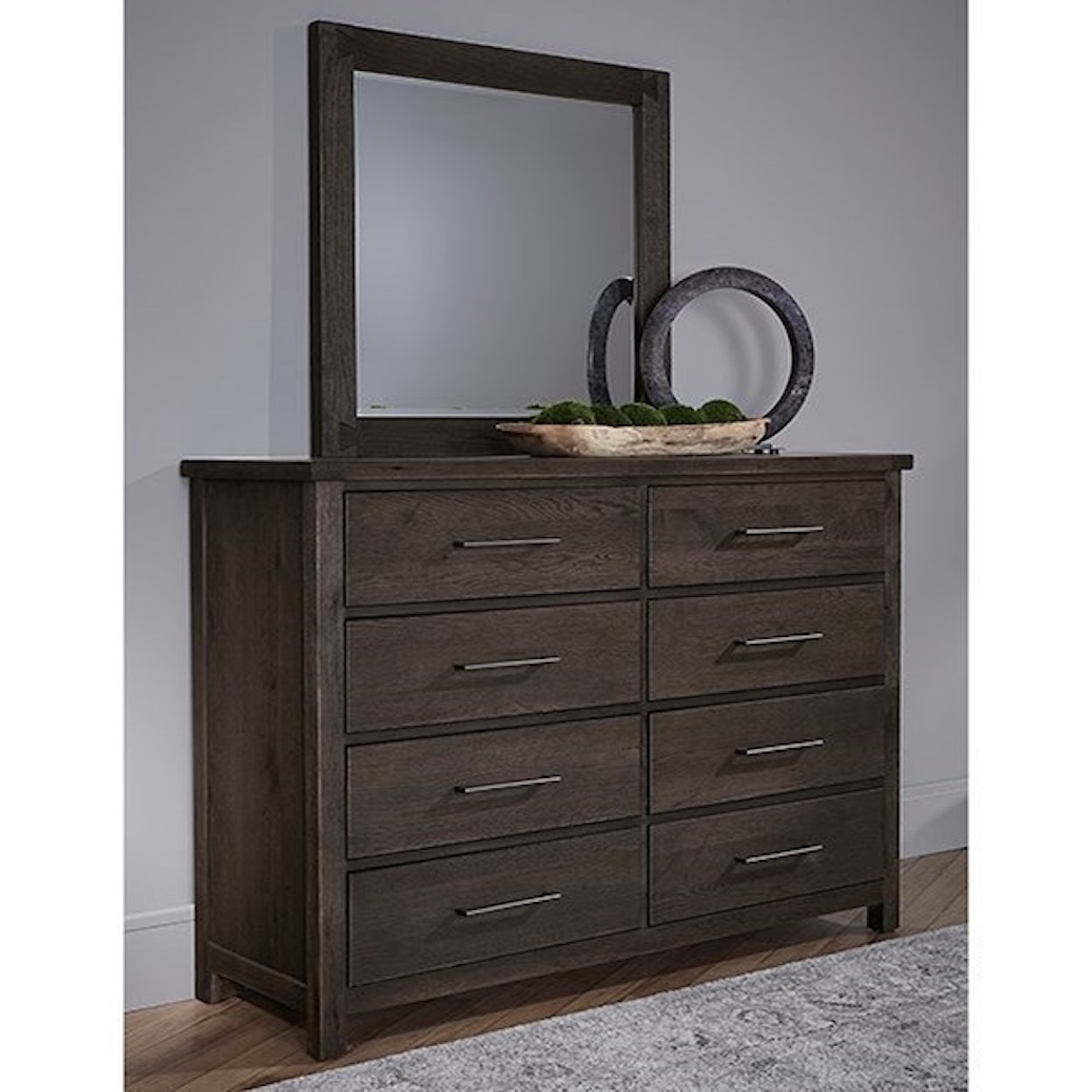 Carolina Bedroom Dovetail Bedroom Dresser & Mirror Set