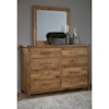 Vaughan Bassett Dovetail Bedroom Dresser & Mirror Set