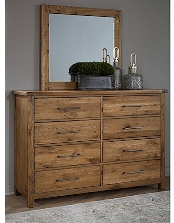 Master Dresser+Landscape Mirror