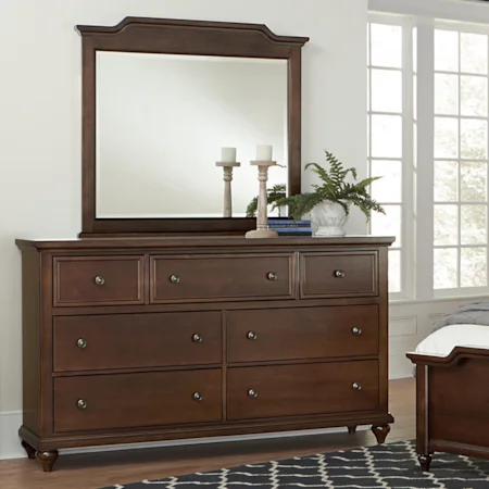 Dresser & Large Landscape Mirror