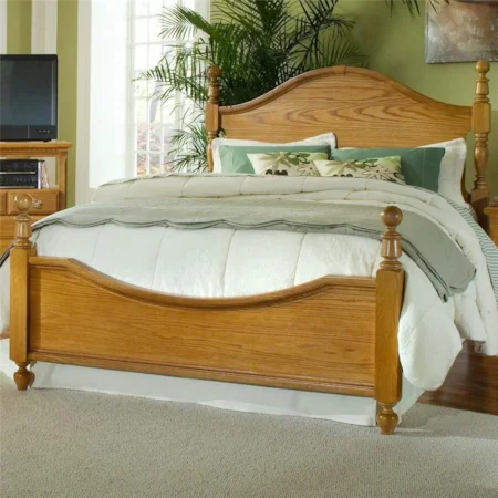 California King Poster Panel Bed