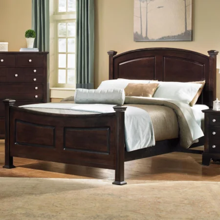 King Panel Bed with Panel Details