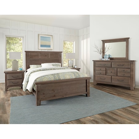 Transitional 5-Piece Queen Bedroom Group