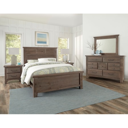5-Piece King Louver Bedroom Set