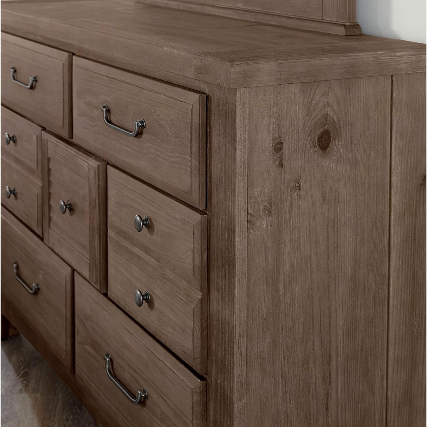 Vaughan Bassett Sawmill 692002054 Transitional 7Drawer Dresser with
