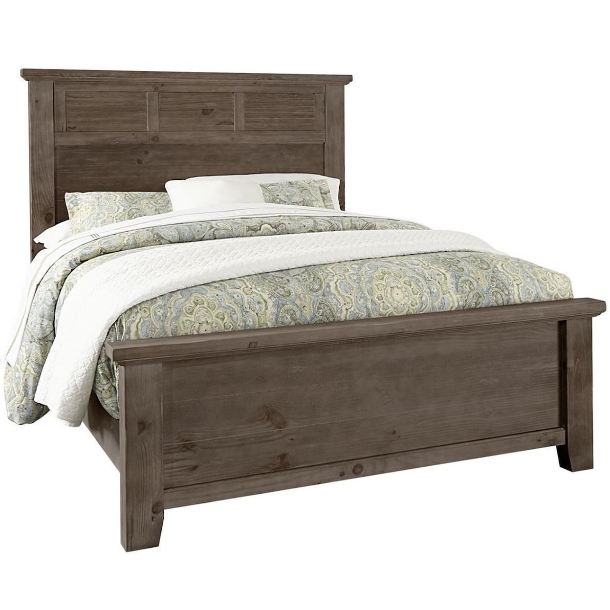 Vaughan-Bassett Sawmill Queen Louver Bed