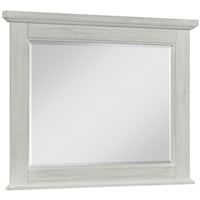 Transitional Dresser Mirror with Beveled Glass