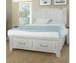 Vaughan Bassett Sawmill Queen Arch Bed With Storage Footboard