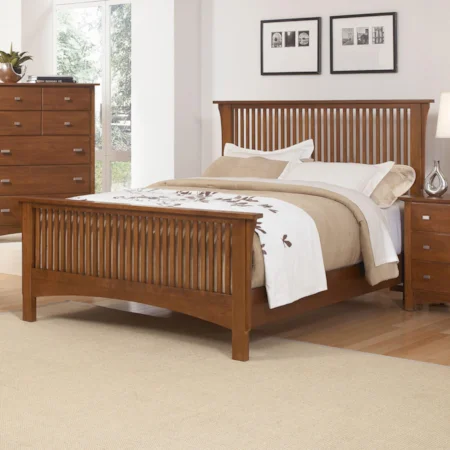 King Mission Slat Bed