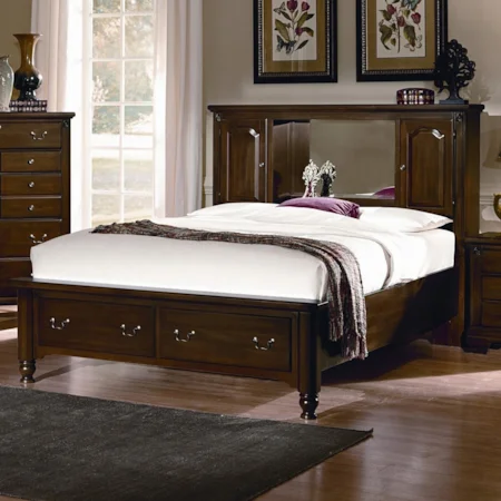 King Bookcase Bed