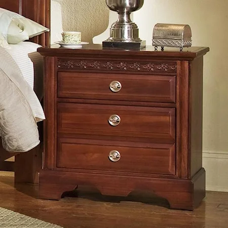 Traditional 2 Drawer Nightstand