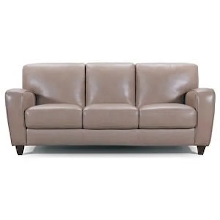 Track Arm Leather Sofa