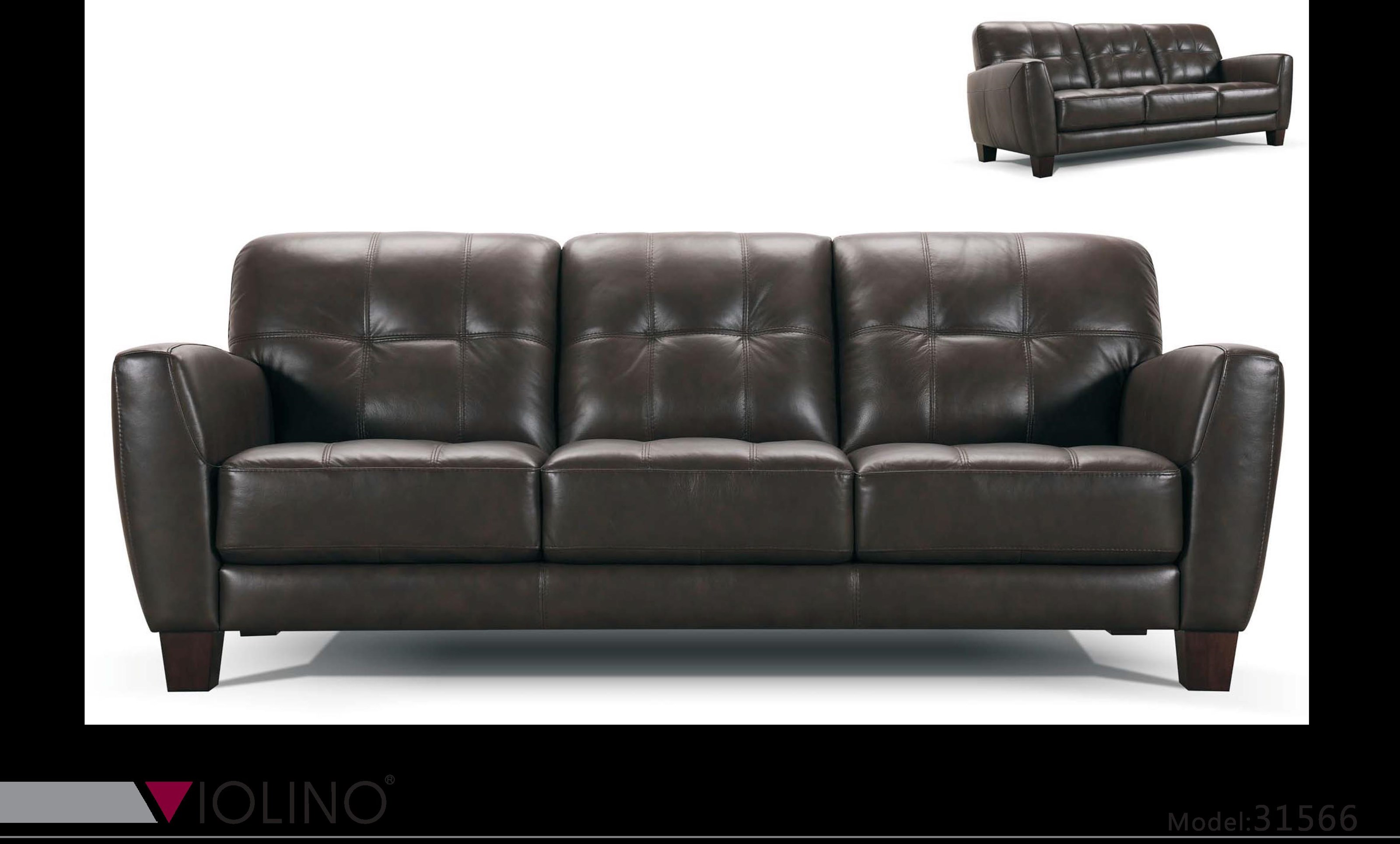 Kaleb 84 shop tufted leather sofa