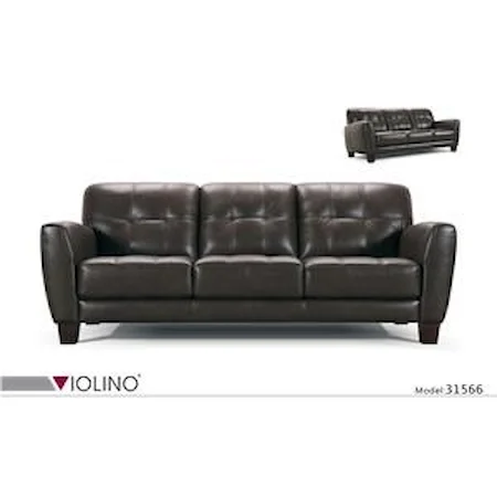 Tufted Leather Sofa