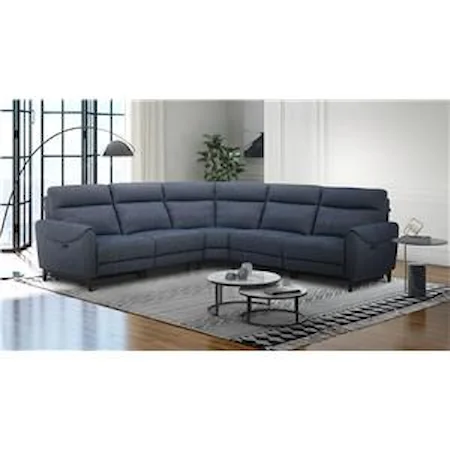 Power Reclining Sectional with Power Headrests