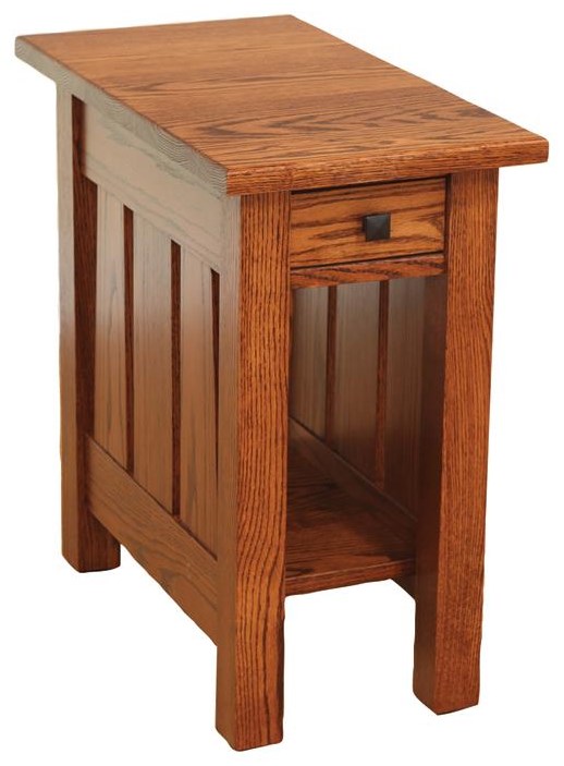 Mission style sales chairside table