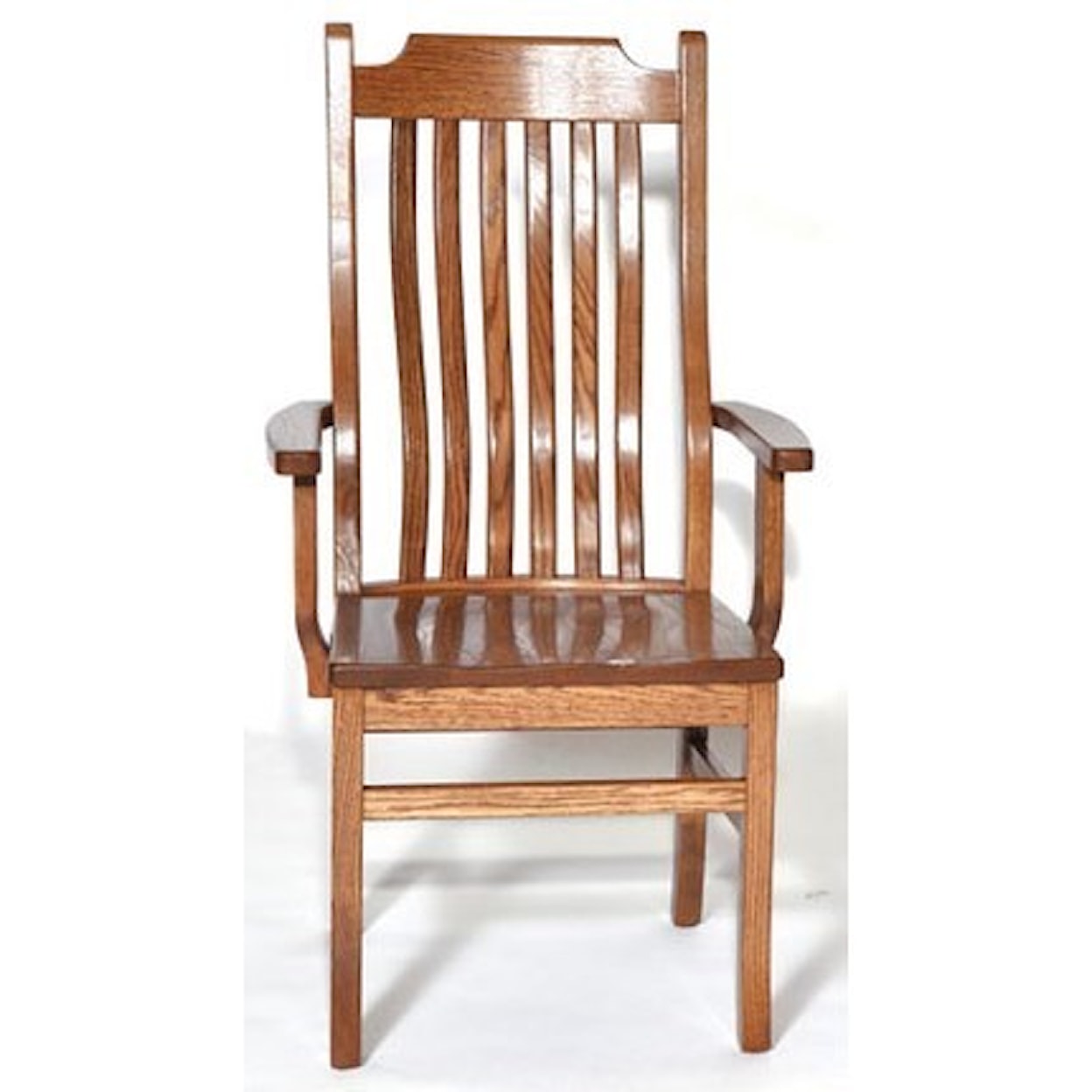 Weaver Woodcraft Custom Amish Dining 76C Mission Arm Chair