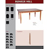 Weaver Woodcraft Custom Amish Dining Bunker Hill Table