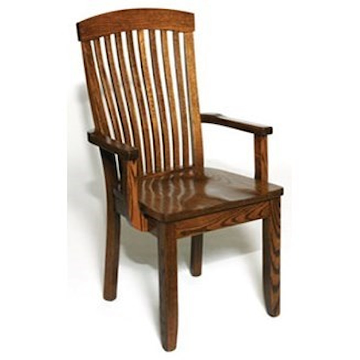 Weaver Woodcraft Custom Amish Dining Empire Arm Chair