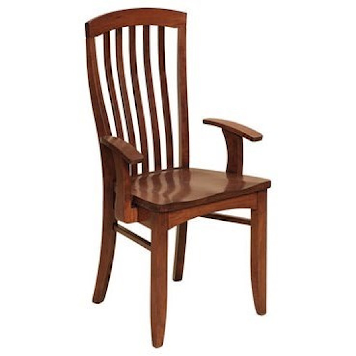 Weaver Woodcraft Custom Amish Dining Malibu Arm Chair