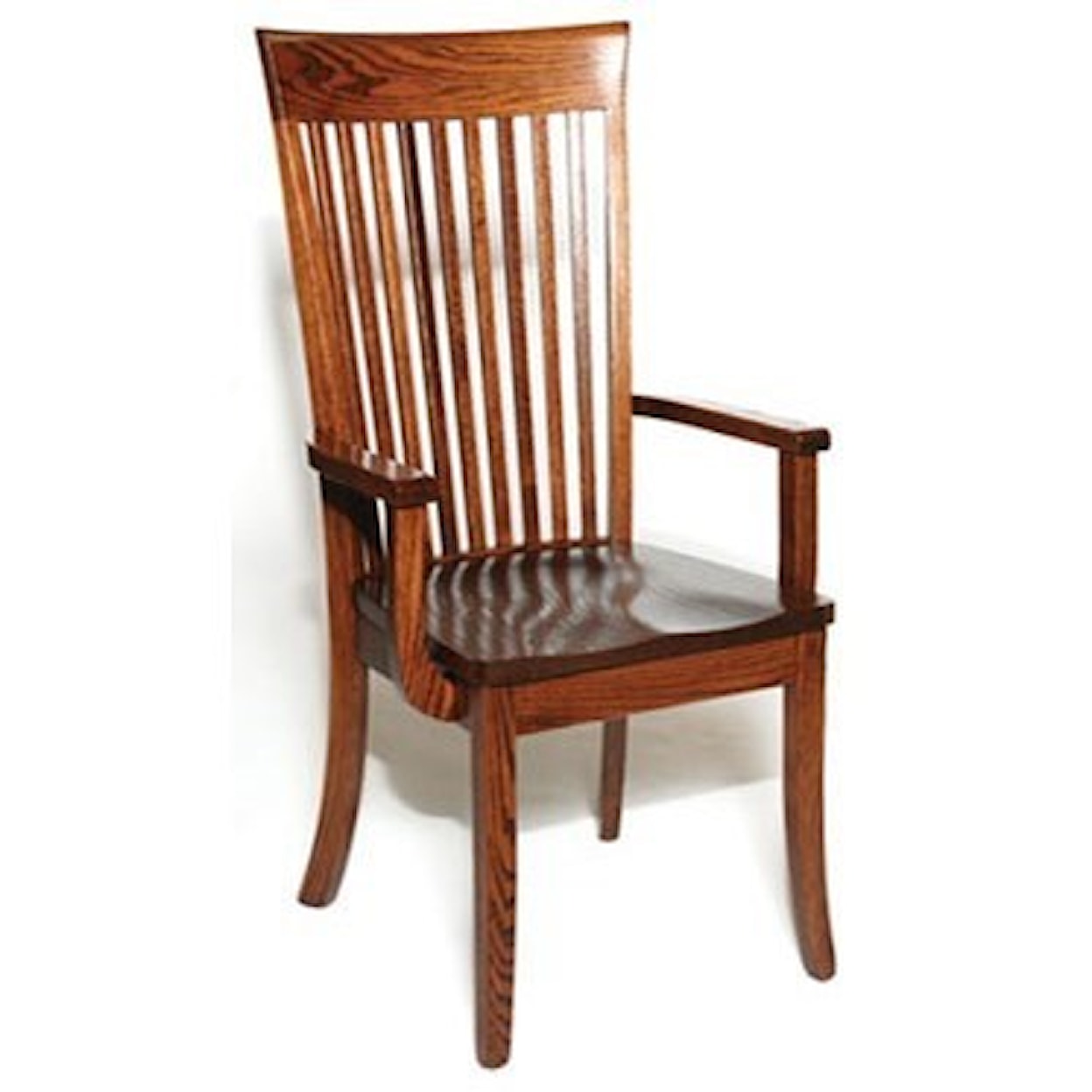 Weaver Woodcraft Custom Amish Dining OW Shaker Arm Chair