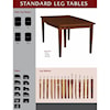 Weaver Woodcraft Custom Amish Dining Standard Leg Table