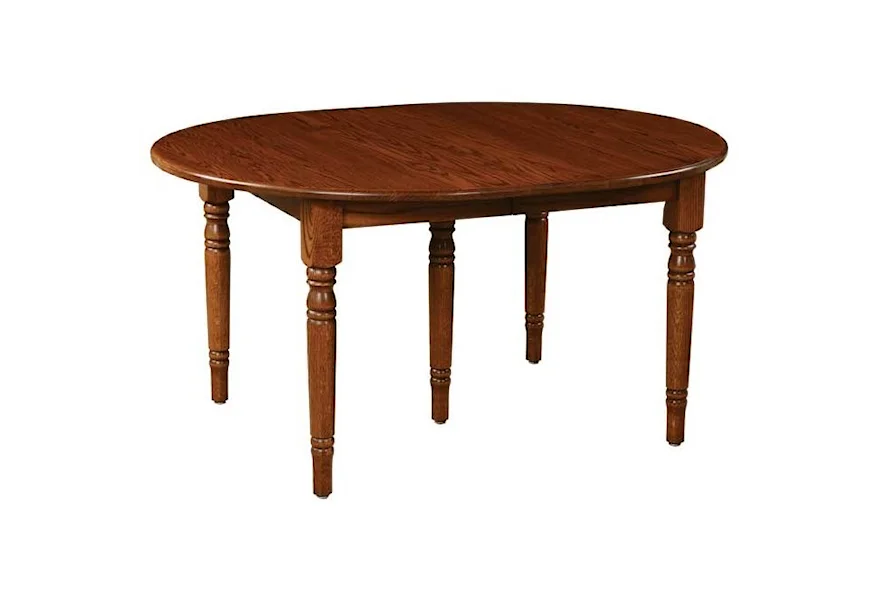 Custom Amish Dining Standard Leg Table by Weaver Woodcraft at Saugerties Furniture Mart