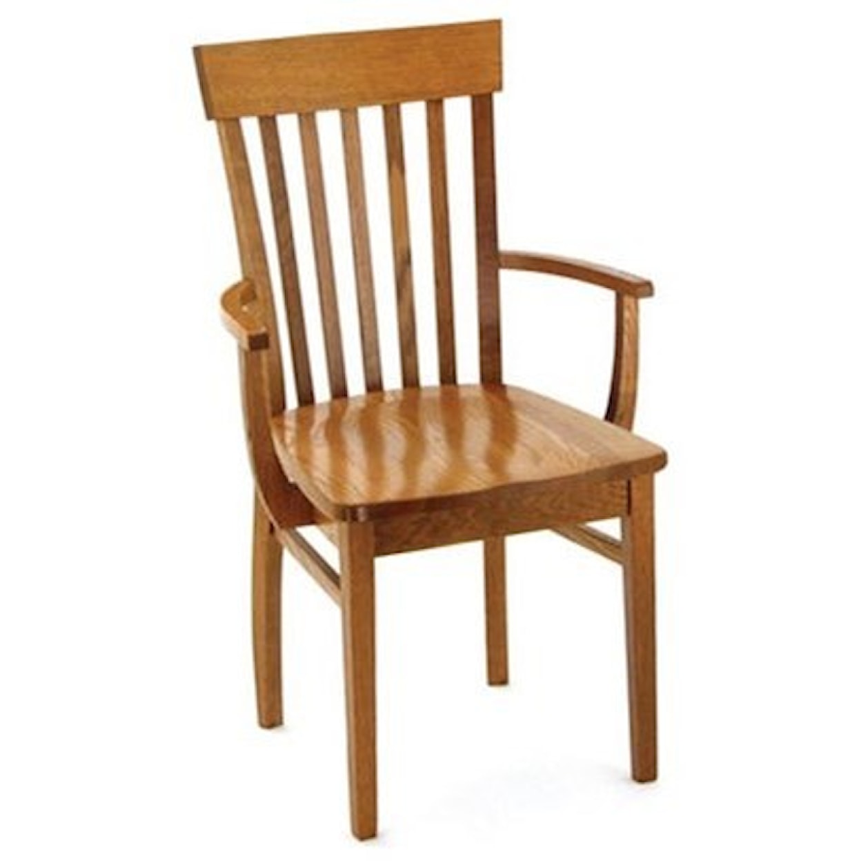 Weaver Woodcraft Custom Amish Dining Venice Arm Chair