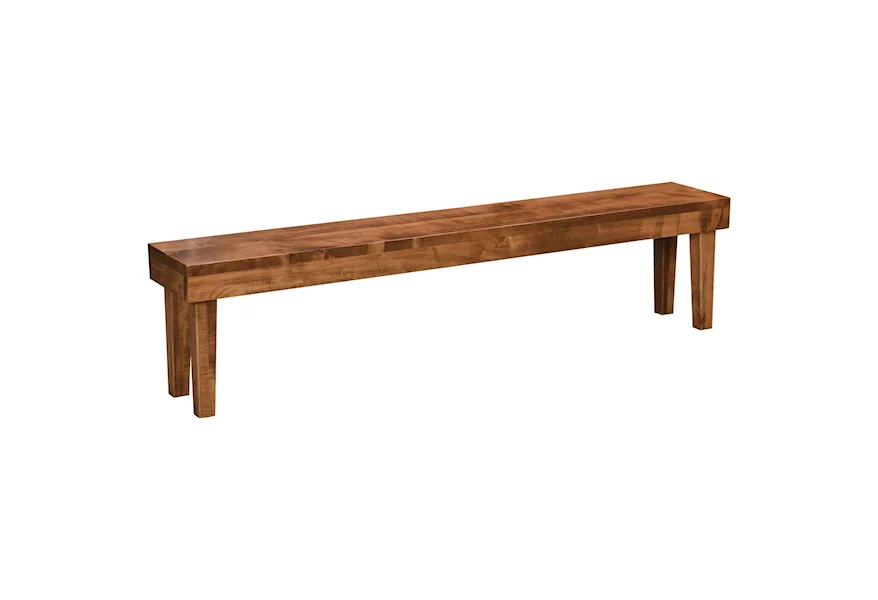 Williamsburg Customizable Dining Bench by Weaver Woodcraft at Saugerties Furniture Mart