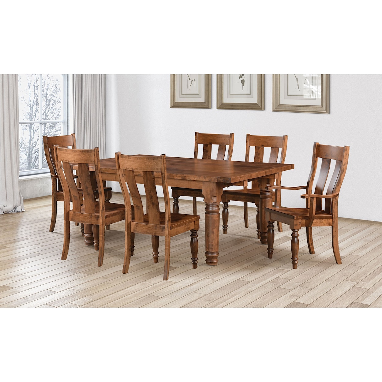 Weaver Woodcraft Williamsburg Customizable Dining Arm Chair