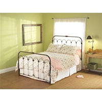 Full Hillsboro Iron Headboard and Footboard Bed