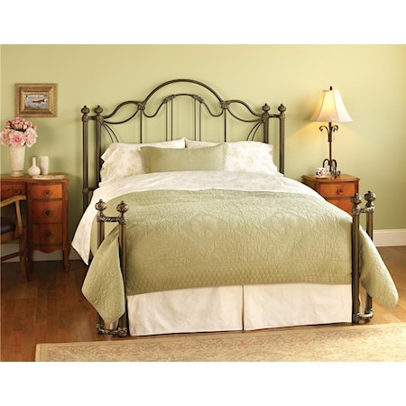 Queen Marlow Headboard and Open Footboard Bed with Return Posts