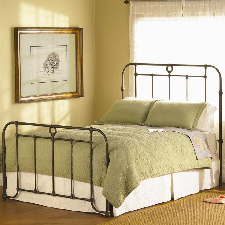 Wesley Allen Wellington  Iron Headboard and Footboard Bed