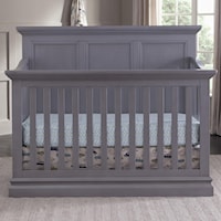 Casual Convertible Panel Crib with Crown Molding