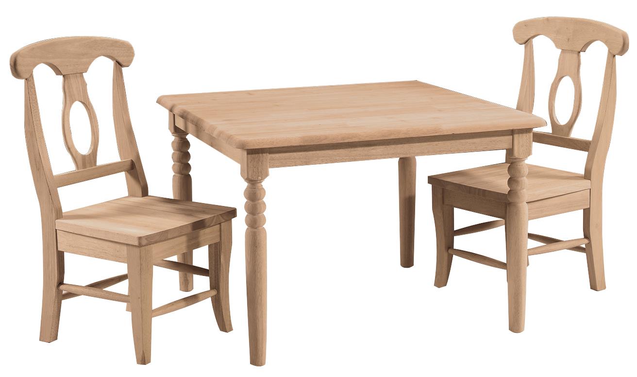 Juvenile 323227970 Square Kid's Table with Turned Legs Belfort