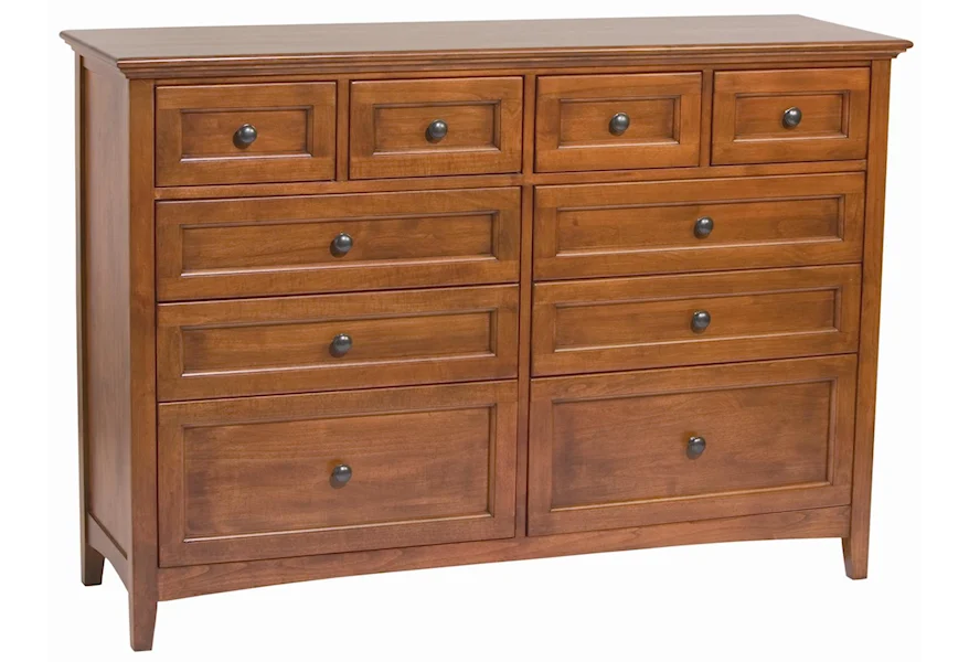 McKenzie 10 Drawer Dresser by Whittier Wood at Esprit Decor Home Furnishings